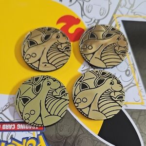 Pokémon TCG Limited Edition Dragonite Coin - SET OF 4